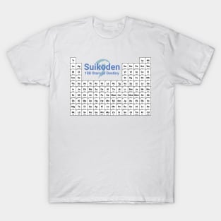 Suikoden I: 108 Stars of Destiny Periodic Table T-Shirt